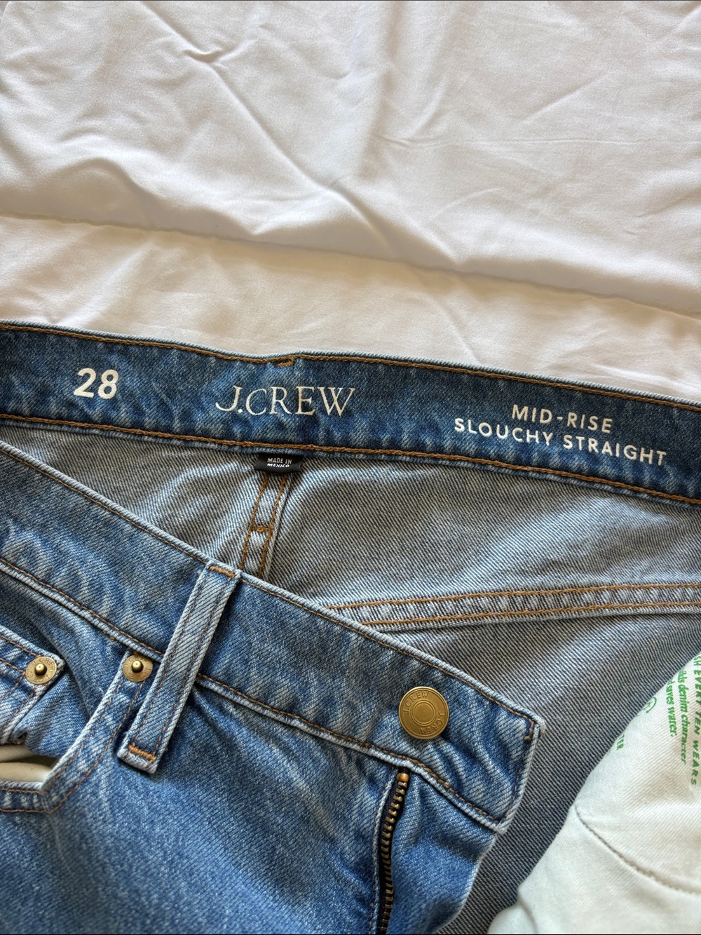 J. Crew Women's Straight-Leg Jeans in Classic Blue Denim - Picture 2 of 9